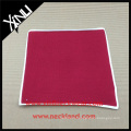 White Bordered Cotton Knit Pocket Square Mens Handkerchief